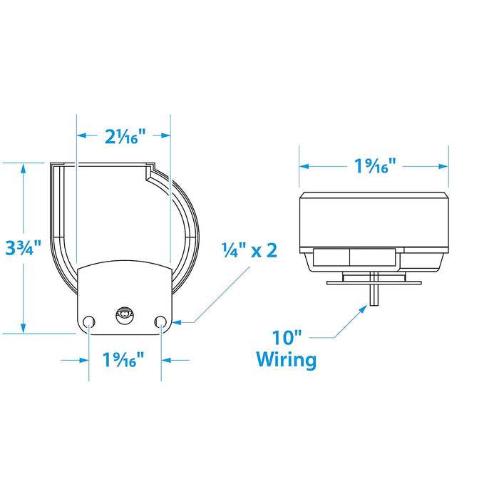 Seachoice 14501 Compact Electric Horn w/ SS Cover, Single, 105 dB, 8 Amp