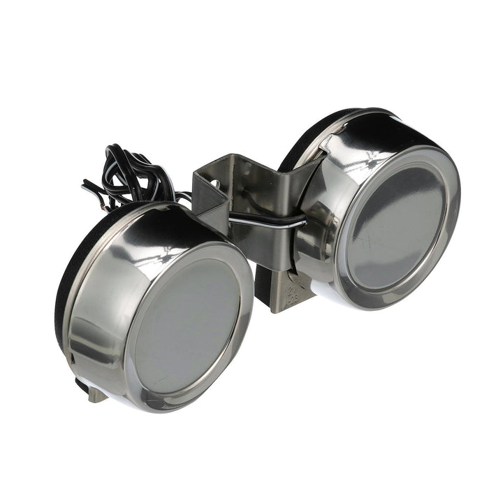 Seachoice 14521 Compact Electric Horns, 108 dB, Twin Horns w/ SS Covers, 12V DC Power, 8 Amp