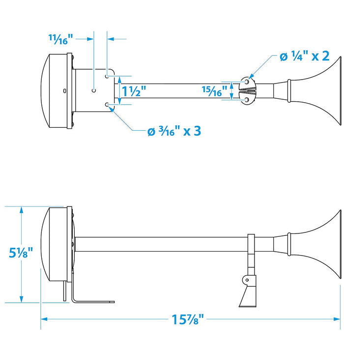 Seachoice 14541 Seachoie 12V Trumpet Horn