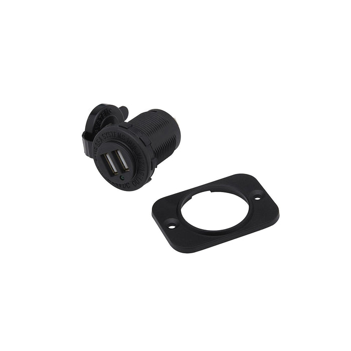 Seachoice A13-222BPS1-BB3 Dual USB Charger, 12V, Accessory Socket Boat