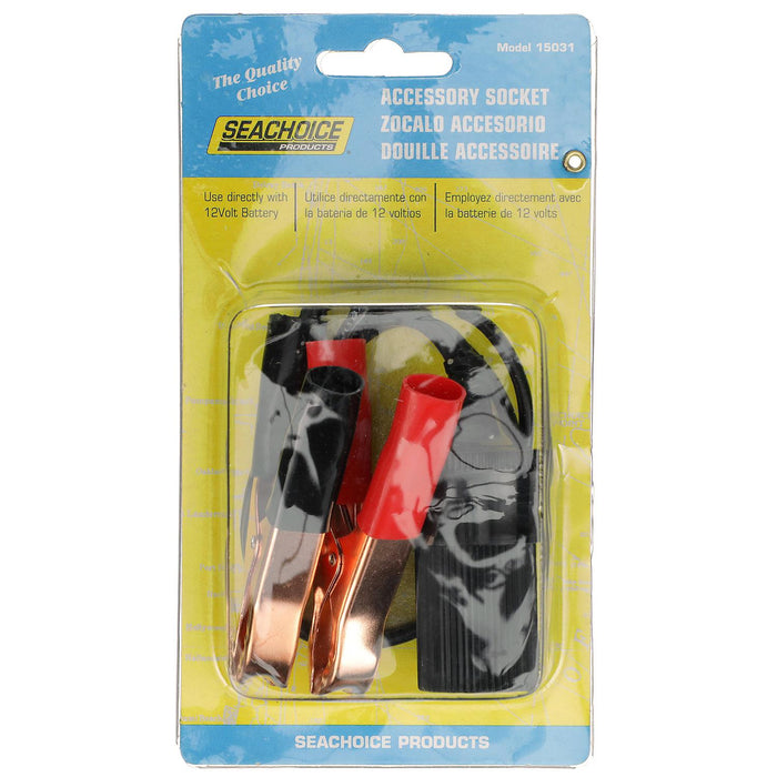 Seachoice 15031 Adapter Plug to Battery Cigarette Lighter, 12V