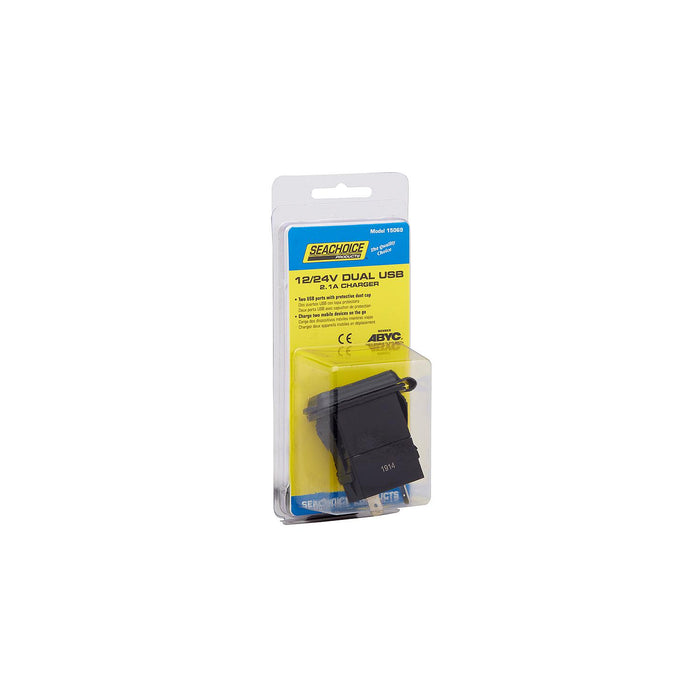 Seachoice A13-208 Dual USB Outlet, 12-24V
