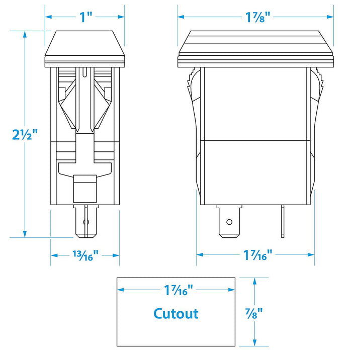 Seachoice A13-208 Dual USB Outlet, 12-24V