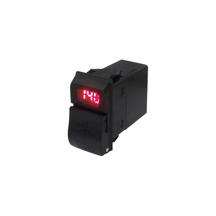 Seachoice A13-233A-01-BBRV Dual USB Voltmeter, 12-24V