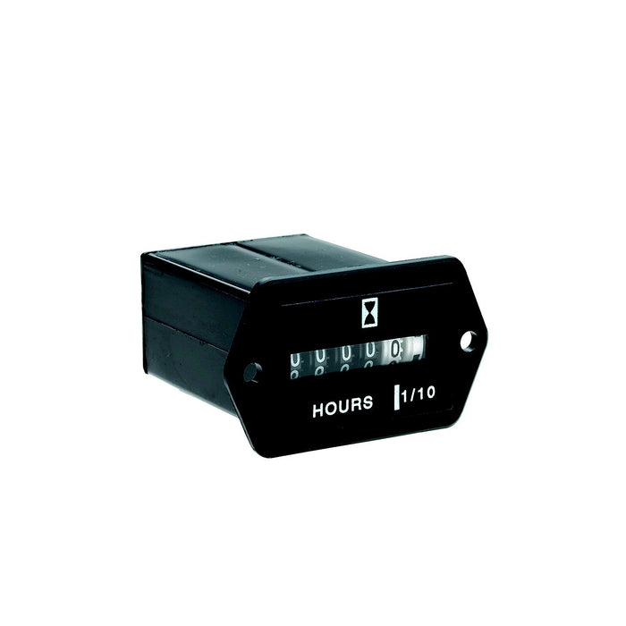 Seachoice 15321 Hourmeter Gauge for Boats, Rectangular, Black