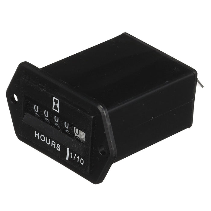Seachoice 15321 Hourmeter Gauge for Boats, Rectangular, Black