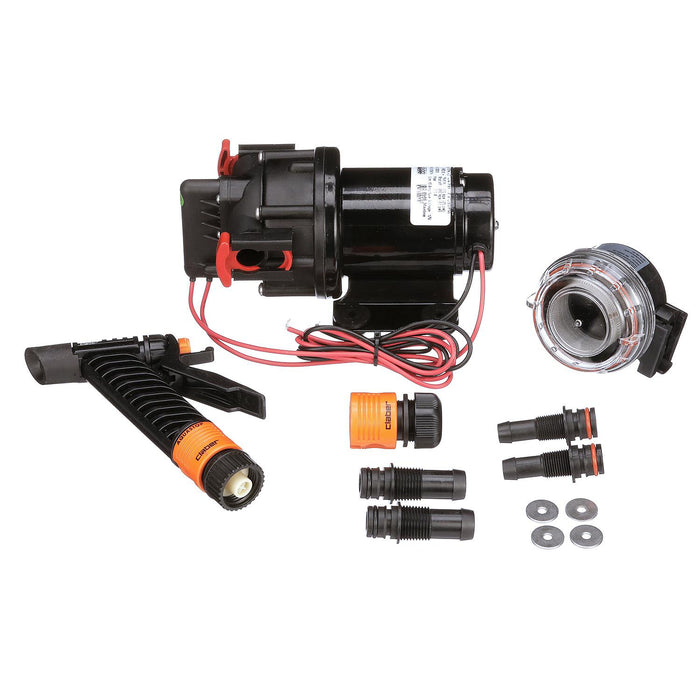 Seachoice 10-24728-03SC Wash Down Pump, 2.9 GPM @ 41 PSI, 12V DC, Includes Spray Nozzle and Inlet Strainer