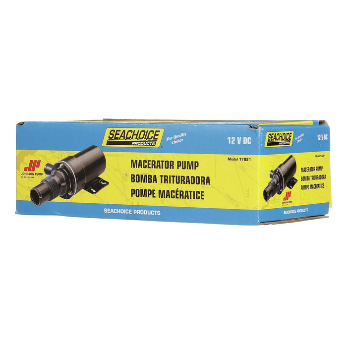 Seachoice 10-24453-01SC Macerator Pump, 12V DC, 1-1/2 In. NPTF Inlet, 1 In. Outlet