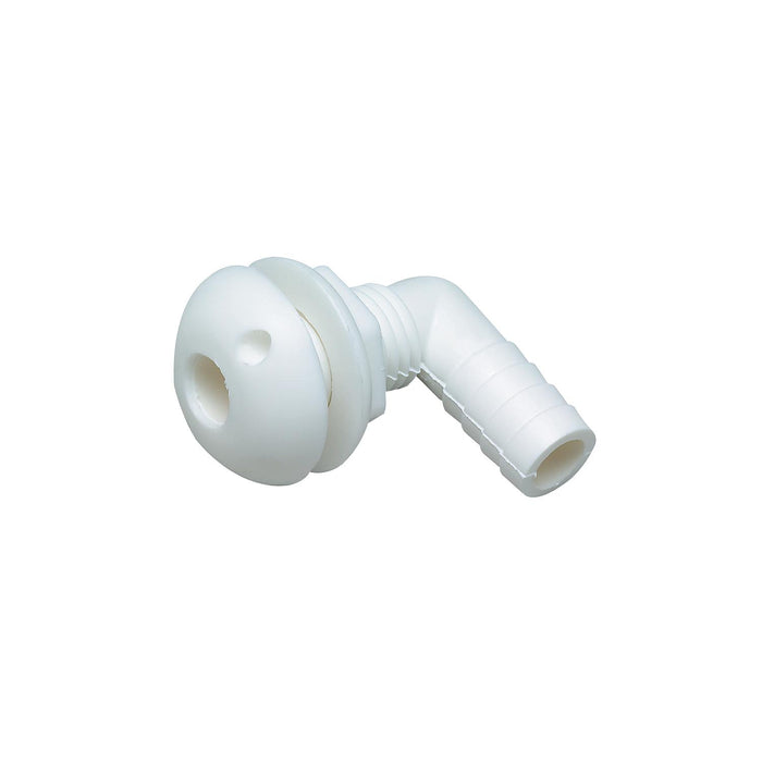 Seachoice 18061 90-Degree Thru Hull Fitting, Fits 3/4 In. ID Hose, 7/8 In. Max. Hull