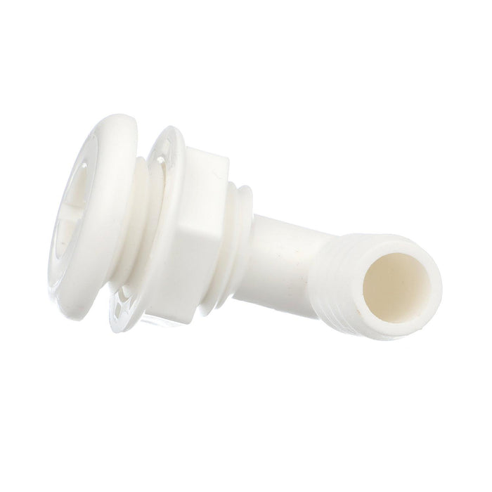 Seachoice 50-18131 90-Degree Angled Thru-Hull Connector, White Finish, 0.75 in.