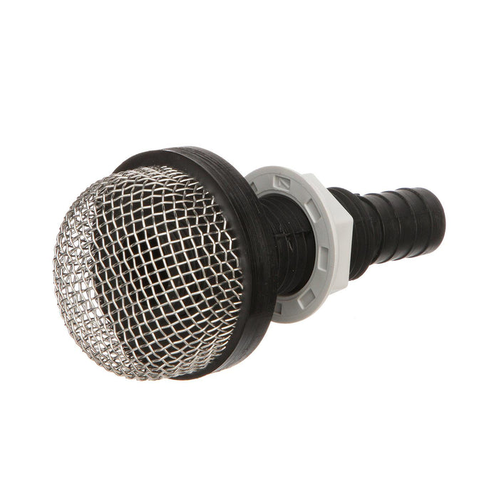 Seachoice 18191 Thru-Hull Strainer Mount With Aerator Screen, Fits 3/4 In. Hose