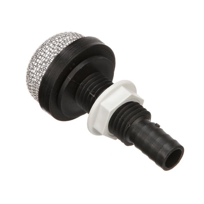 Seachoice 18191 Thru-Hull Strainer Mount With Aerator Screen, Fits 3/4 In. Hose