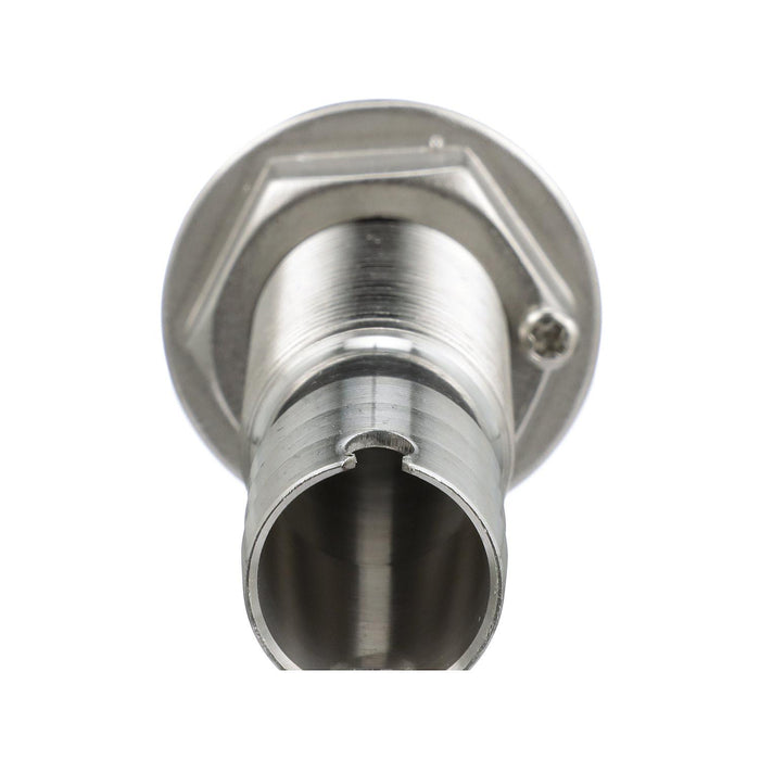 Seachoice 50-18601 Thru Hull Fitting, Mega-Flow Dripless, 316 Stainless Steel, Fits 3/4" Hose, 1-1/2" Max Hull