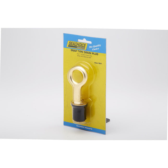 Seachoice 50-18821 Brass Drain Plug, 1 Snap