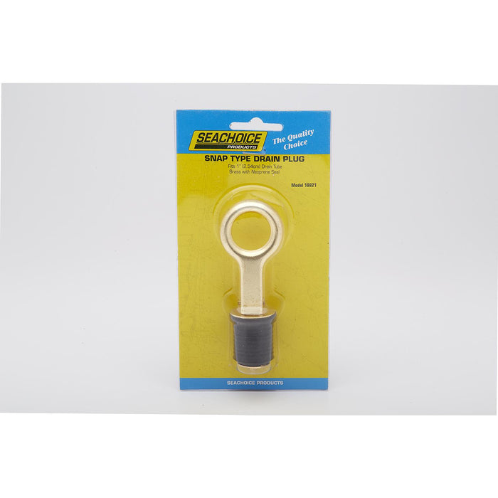 Seachoice 50-18821 Brass Drain Plug, 1 Snap