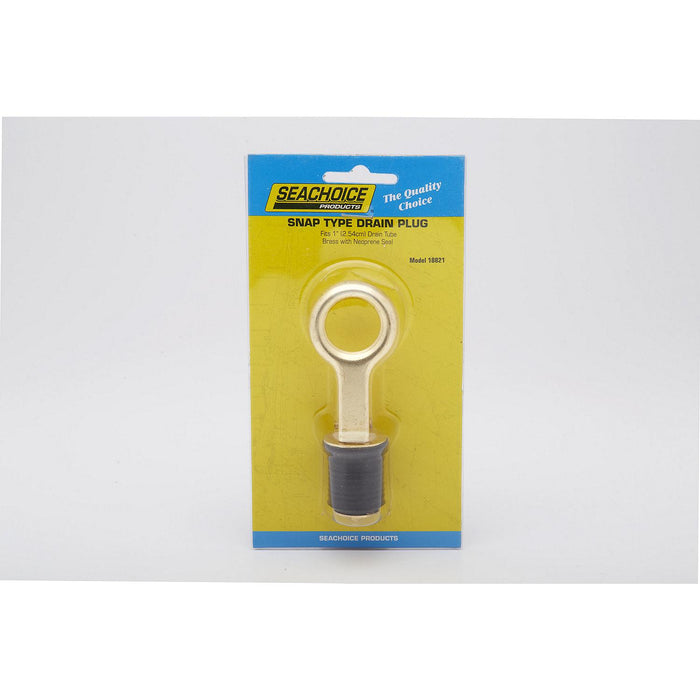 Seachoice 50-18821 Brass Drain Plug, 1 Snap