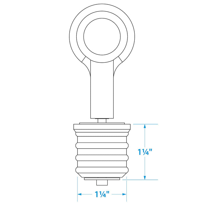 Seachoice 50-18871 Snap-Lock Drain Plug, Brass