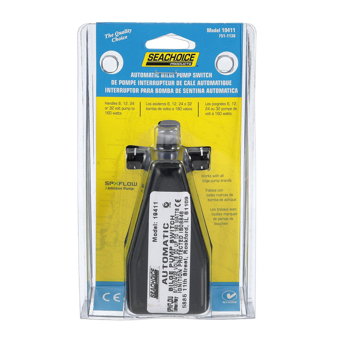 Seachoice 26014SC Universal Series Automatic Marine Bilge Pump Float Switch for, 6-32V