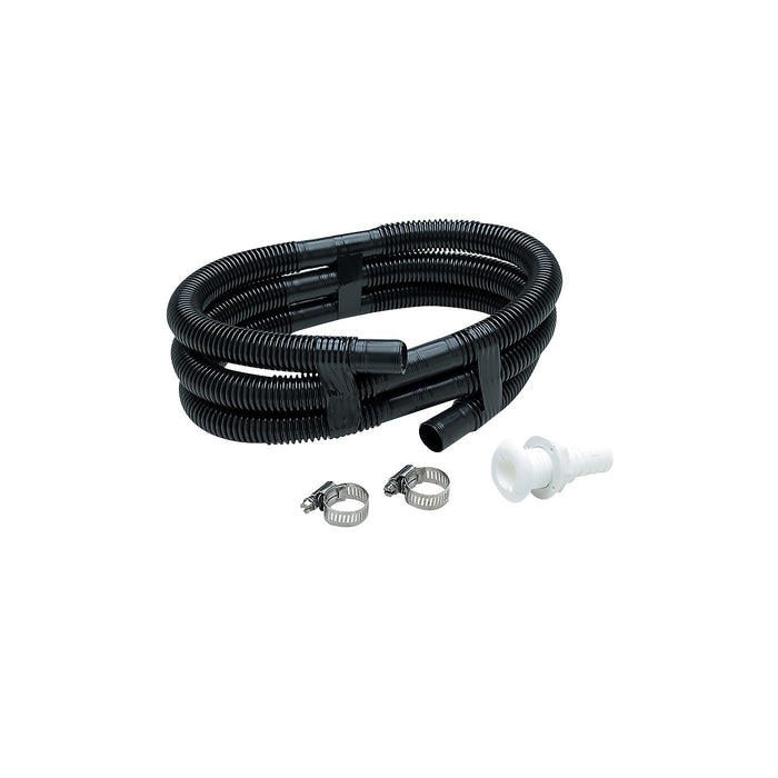Seachoice 19451 Bilge Pump Installation Kit, For 1-1/8" Outlets, w/6 Ft Hose, 2 Clamps, Thru-Hull