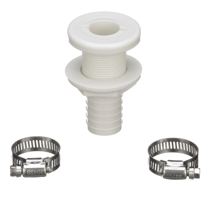 Seachoice 19451 Bilge Pump Installation Kit, For 1-1/8" Outlets, w/6 Ft Hose, 2 Clamps, Thru-Hull