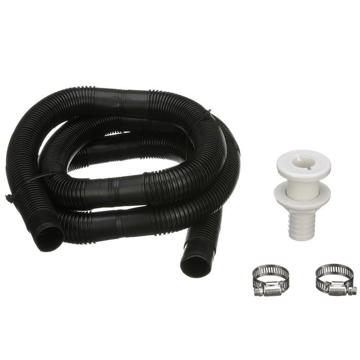 Seachoice 19451 Bilge Pump Installation Kit, For 1-1/8" Outlets, w/6 Ft Hose, 2 Clamps, Thru-Hull
