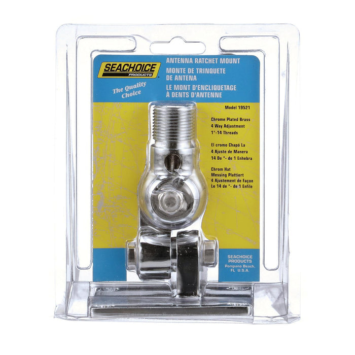 Seachoice 19521 Antenna 4-Way Ratchet Mount With Heavy-Duty Handle