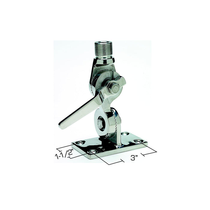 Seachoice 19531 Antenna Ratchet Mount Stainless Steel