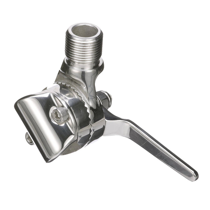 Seachoice 19541 Antenna Rail Ratchet Mount w/ Heavy-Duty Handle, 316 SS