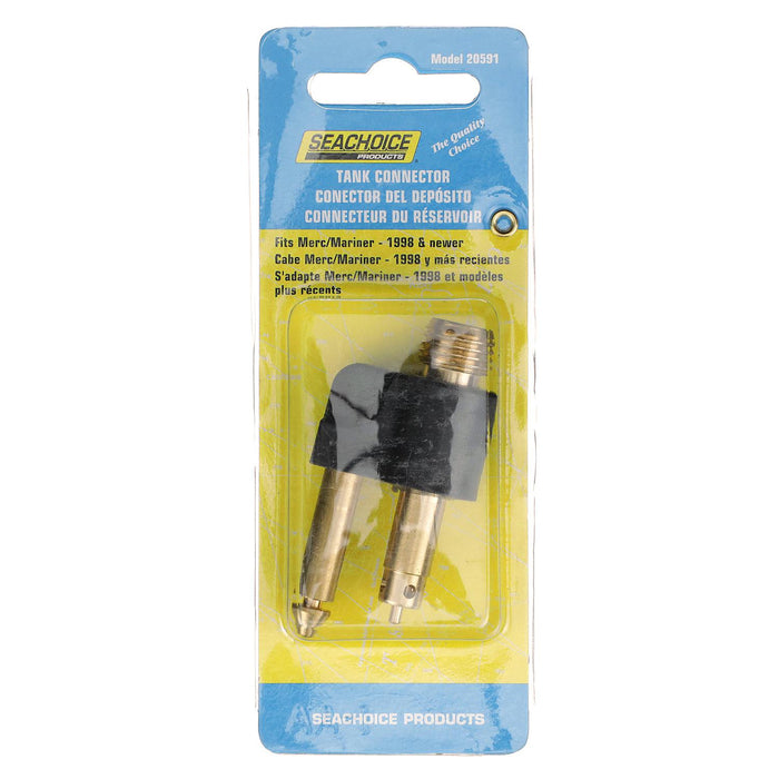 Seachoice 20591 Fuel Connector for Mercury (1998 and Newer), Male, 1/4 in. NPT