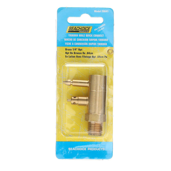Seachoice 20641 Fuel Connector Tank Fitting for Yamaha/ Mercury, Male, 1/4 In. NPT