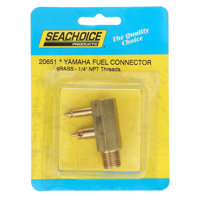 Seachoice 20651 Deluxe Fuel Connector Tank Fitting for Yamaha/ Mercury, Male, 1/4 In. NPT