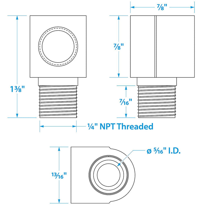 Seachoice 50-20831 Brass Tank Vent Elbow