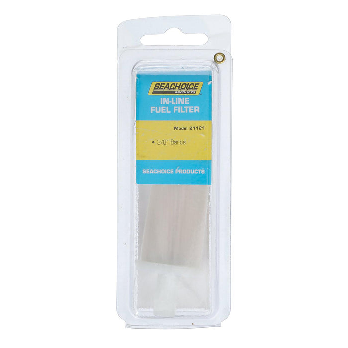 Seachoice 21121 in-Line Fuel Filter, 3/8 in., Plastic, Outboard, 20 Micron