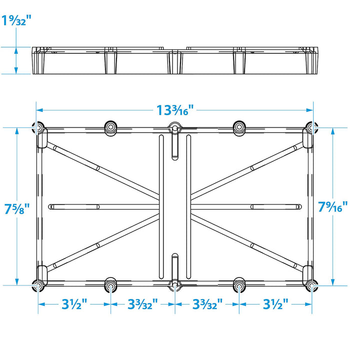 Seachoice 22013 Battery Tray with Stainless Steel Buckle, Group 29/31