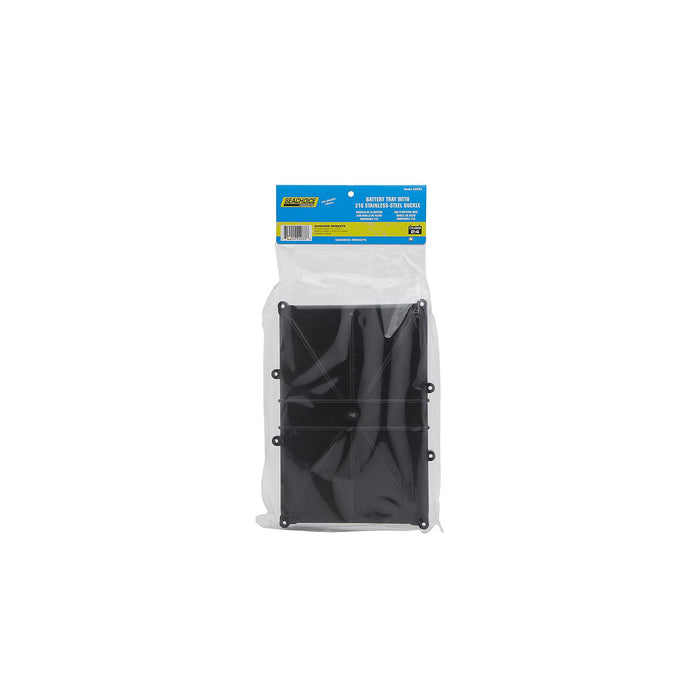 Seachoice 22033 Battery Tray with 316 Stainless Steel Buckle, 24 Series