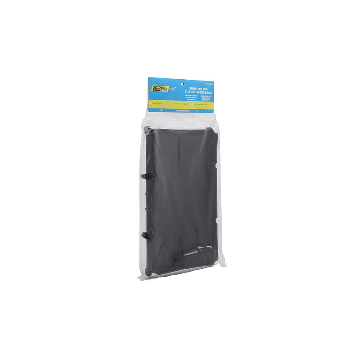 Seachoice 22053 Battery Tray With Stainless Steel Buck, Group 27