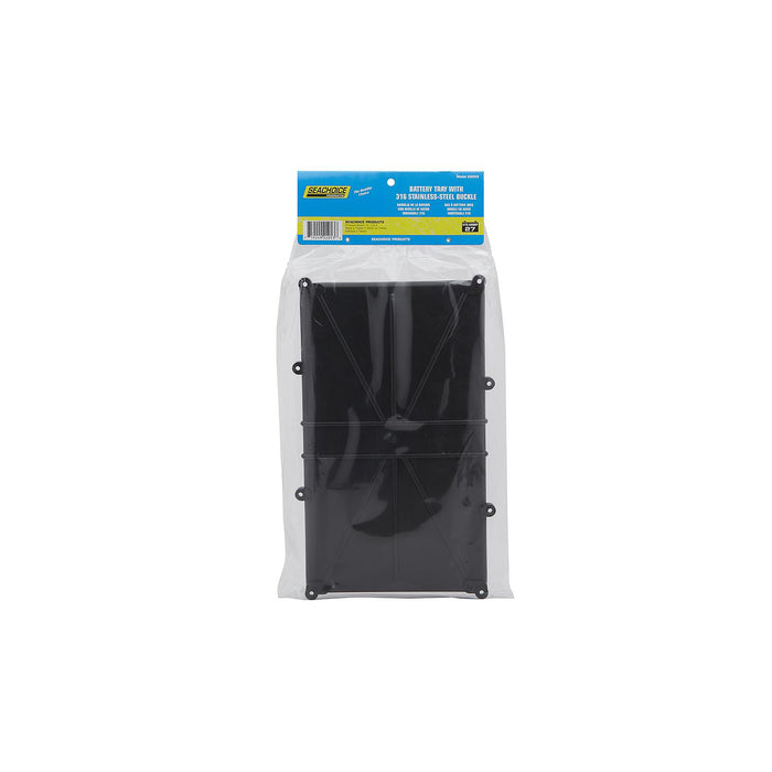 Seachoice 22053 Battery Tray With Stainless Steel Buck, Group 27