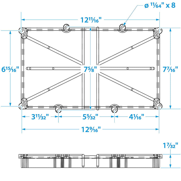 Seachoice 22054 Narrow Battery Tray, 27 Series