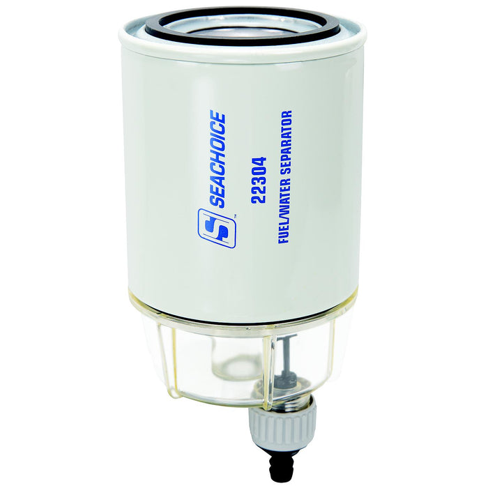 Seachoice C14570P 22303 Water Separating Fuel Filter with Clear Bowl