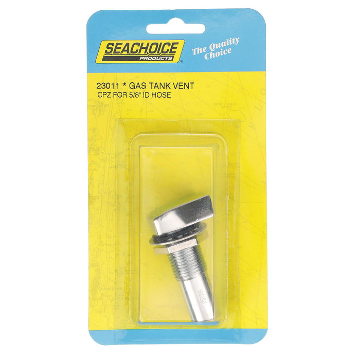 Seachoice 23011 Fuel Tank Vent Chrome 5/8 In., USCG Approved