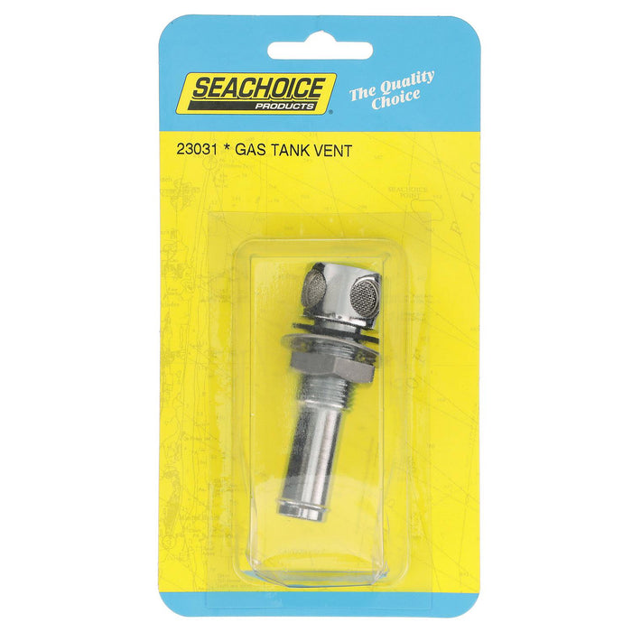 Seachoice 23031 Thru Hull Fuel Tank Vent, Chrome-Plated Brass, 5/8 in.