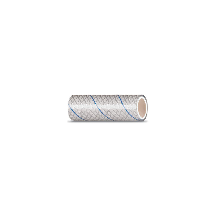 Seachoice 164-0125 23561 Clear Reinforced PVC Tubing w/Blue Tracer 164 Series, 1/2" x 25'