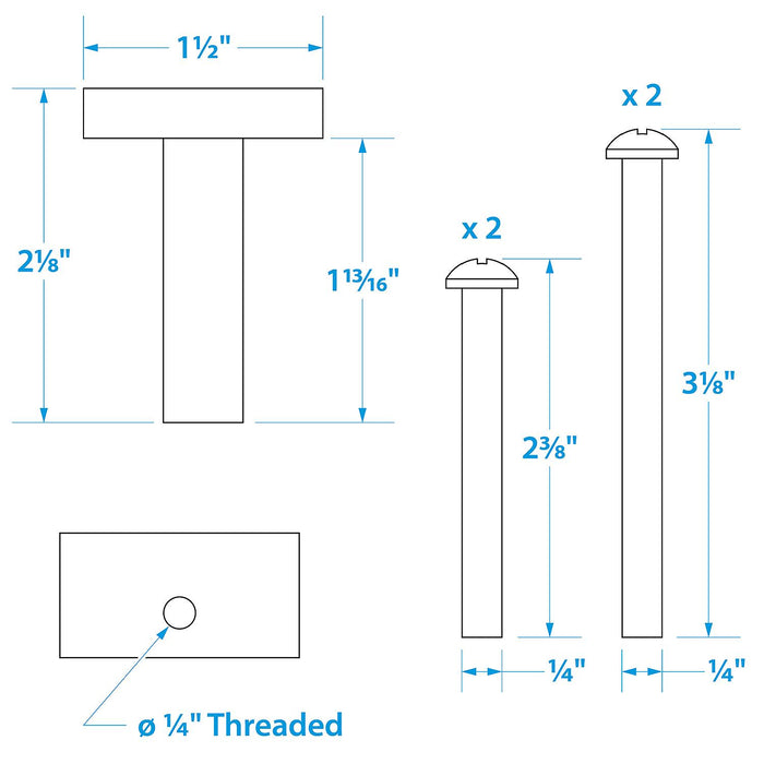 Seachoice 28071 Mounting Bolt and Isolator For Motorguide (Sold as Set of 4)