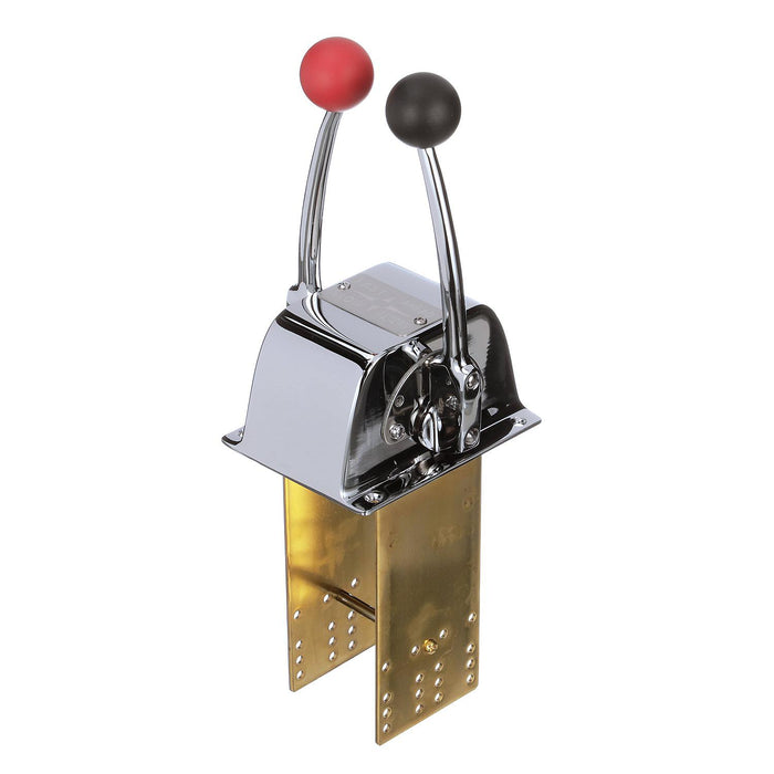 Seachoice 28401 Chrome Plated Brass Twin Lever, Single Station Control