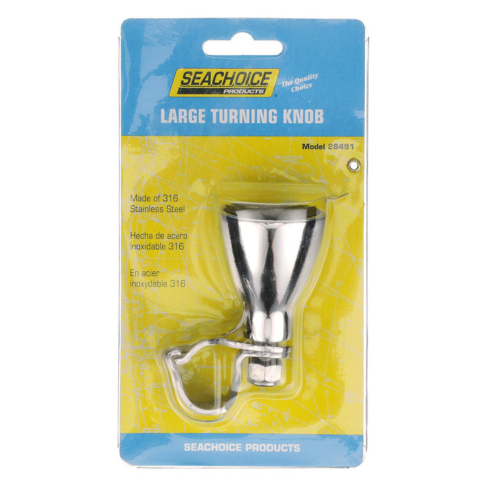 Seachoice 28491 Large Stainless Steel Turning Knob