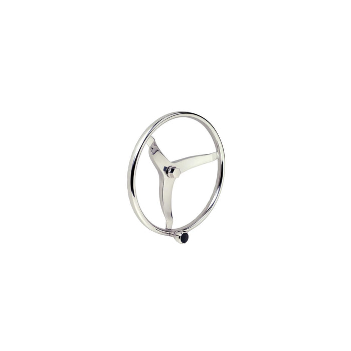 Seachoice 28481 Stainless Steel Sports Steering Wheel With Turning Knob