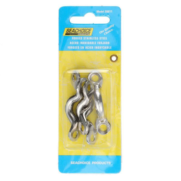 Seachoice 28811 Stainles Steel Eye Straps1-7/8" L x 11/32" ID Eye (4 Per Pack)
