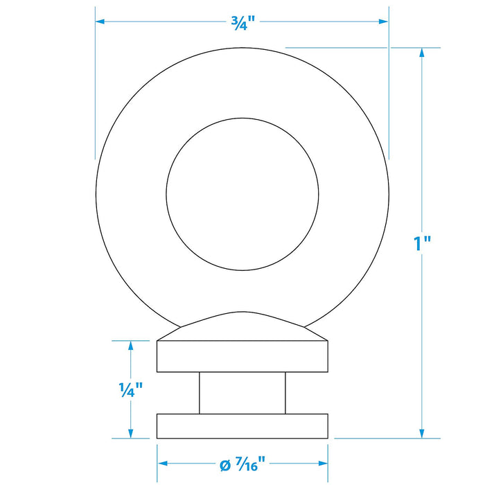 Seachoice 30131 Stainless Steel Spare Eye Only For Fender Lock 30121