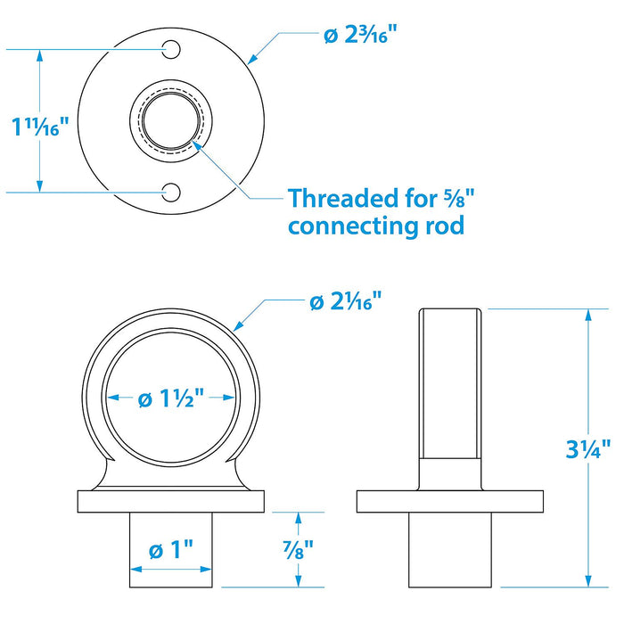 Seachoice 30231 Stainless Steel Lifting Eye 1-1/2"