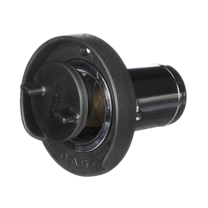 Seachoice 32011 Chrome Plated Zinc Gas Deck Fill w/ Cap (Strap Tether) for, 1-1/2" Hose